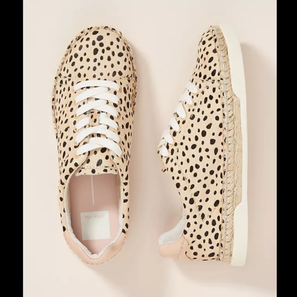 Animal print espadrille sneakers